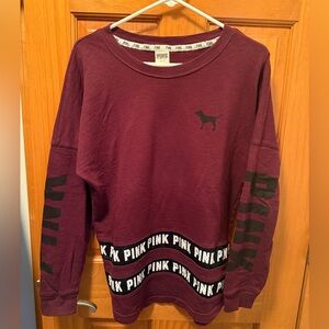 Victoria’s Secret PINK Burgundy Crewneck (Size S)